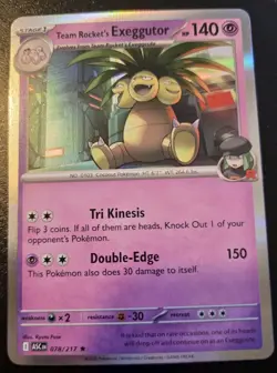 Team Rocket's Exeggutor 078/217 Holo Rare Ascended Heroes Pokemon TCG - Image 1