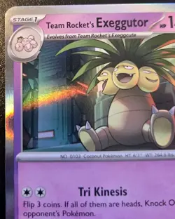 Team Rocket's Exeggutor 078/217 Holo Rare Ascended Heroes Pokemon TCG - Image 2