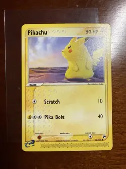 Pikachu 72/100 Common Sandstorm Pokemon NM/LP - Image 1