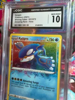 Pokemon Karte Kyogre 2021 - CGC GEM MINT 10 - Shining Fates 021/072 Englisch - Image 3