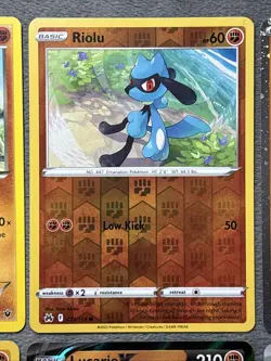 Riolu Lucario Pokemon Cards Lot Reverse Holo Cosmos Lucario V Star + More NM - Image 3