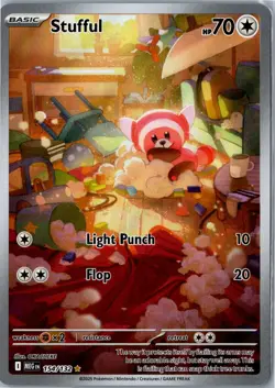 Stufful Mega Evolution 154/132 Illustration Rare Holo Near Mint - Image 1