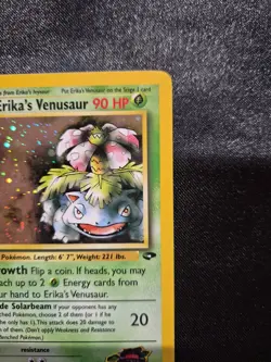 Pokemon Erika's Venusaur 4/132 Gym Challenge Holo With Swirl - Image 5