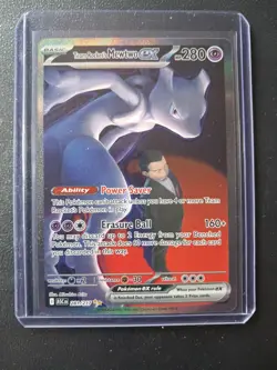 2026 Pokemon Team Rockets Mewtwo EX 281/217 SIR - Ascended Heroes - Near Mint - Image 1