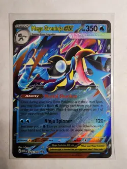 2026 Pokemon - Mega Greninja ex 022/086 Me04: Chaos Rising Holo - Image 1