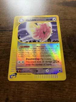 Clefable Expedition Base Set Reverse Holo Card 41/165 - Image 3