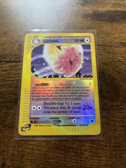 Clefable Expedition Base Set Reverse Holo Card 41/165 - Image 5