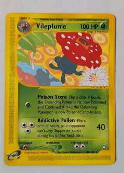 Vileplume 43/147 Aquapolis Rare Pokemon Card - Free Card Included - Image 1