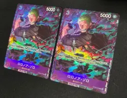 One Piece Card Game Roronoa Zoro OP09-076 R Parallel Matching Battle Ver. Set - Image 1