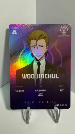 NM Solo Leveling Mapniverse V2 Woo Jinchul *PM SL2E-07 Identity Card Authentic - Image 1