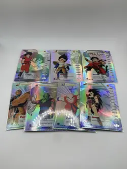 DBZ Dragon Ball Z TCG Foil Hi-Tech Saiyan Saga Set Score Card Lot Vegeta Goku - Image 1
