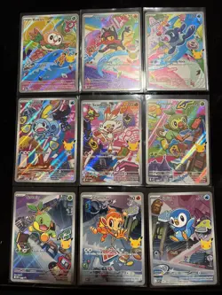 Pokemon 30th Anniversary Promo Cards Series 1 And Series 2 9 Card Lot - Image 1