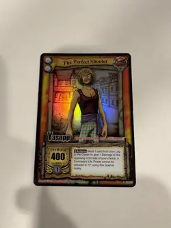 One Piece CCG Card TCG Yasopp The Perfect Shooter Holo The Quest Begins 2005 - Image 2
