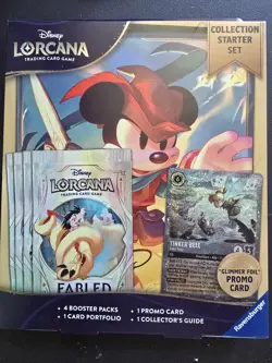 Ravensburger Disney Lorcana Fabled Starter Kit 80 Cards Promo Foil Booster 2024 - Image 1
