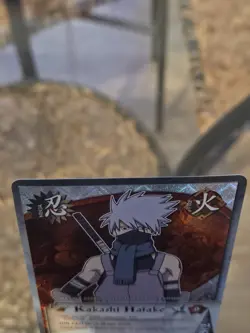 Naruto CCG Kakashi Hatake 185 Diamond Foil 1st Edition Ninja Card 2002 English - Image 2