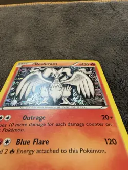 Pokemon TCG Reshiram Holo Rare Card 28/113 B&W Legendary Treasures LP 2013 - Image 2