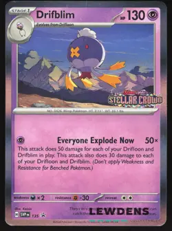 Drifblim - SVP 135 - Stellar Crown - SV Black Star Promos - Pokemon Card LP - Image 1