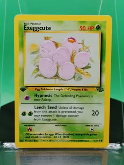 Exeggcute 52/64 1st Edition Jungle Set Common 1999 English Pokemon Card WoTC - Image 3