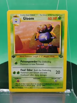 Gloom 37/64 1st Edition Jungle Set Uncommon 1999 English Pokemon Card WoTC - Image 3