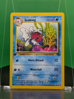 Seaking 46/64 1st Edition Jungle Set Uncommon 1999 English Pokemon Card WoTC - Image 1