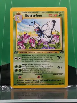 Butterfree 33/64 1st Edition Jungle Set Uncommon 1999 English Pokemon Card WoTC - Image 1
