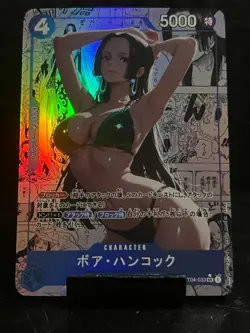 Boa Hancock Black Bikini One Piece Waifu Holo Anime Card Manga Style Collectible - Image 1