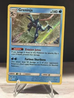 Greninja 9/18 Detective Pikachu Holo Rare Pokemon Card Near Mint - Image 1