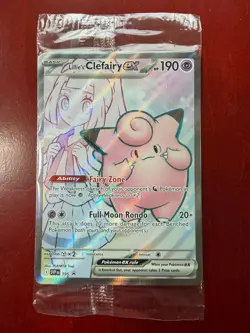SEALED Lillie's Clefairy ex 195 Sv: Scarlet & Violet Promo Cards Holo - Image 1