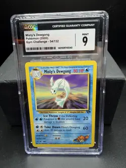 Pokemon TCG WOTC Gym Challenge Mistys Dewgong 54/132 Uncommon CGC 9 Mint! - Image 1