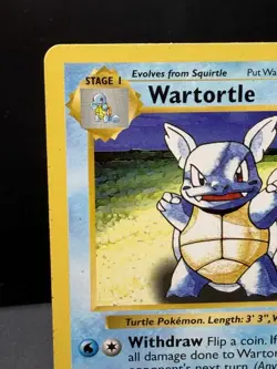 Pokemon TCG WOTC Base Set Shadowless Wartortle 42/102 Uncommon LP/MP! - Image 2