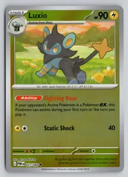LUXIO 027/088 UNCOMMON PERFECT ORDER POKEMON REVERSE HOLO NM - Image 1