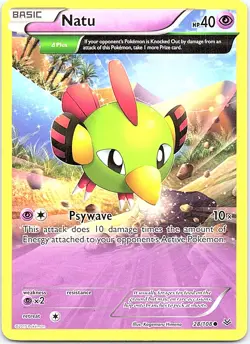 Natu 28/108 Roaring Skies Pokemon NM - Image 1