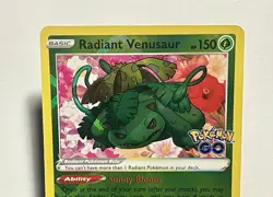Radiant Venusaur 004/078 (NM) Radiant Rare Sword & Shield: Pokemon Go 2021 TCG - Image 4