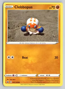 CLOBBOPUS 091/198 COMMON CHILLING REIGN POKEMON NM - Image 1