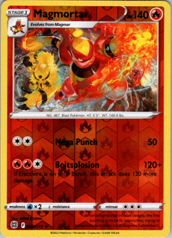 1X NM Magmortar - 020/172 - Rare Reverse Holo - Pokemon Brilliant Stars - Image 1