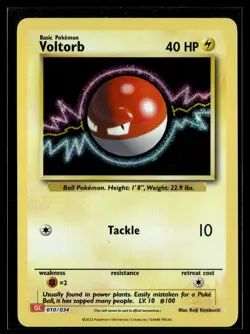 Voltorb 010/034 TCG Classic Charizard holo Pokemon - Image 1
