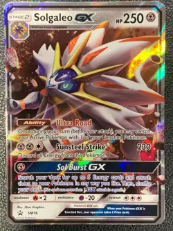 Solgaleo GX - SM16 - Pokemon Sun & Moon Promo Ultra Rare Card NM - Image 1