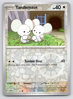Pokemon Tandemaus - SV04: Paradox Rift PAR Reverse Holo 154/182 NM - Image 1