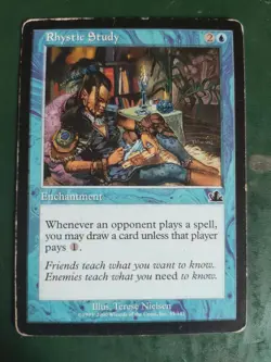 Rhystic Study - Prophecy - Some wear - Magic The Gathering - MTG - Image 1