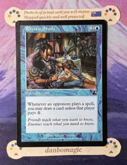 MTG NM Rhystic Study Prophecy Original Printing - Image 1