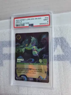 2024 Disney Lorcana D23 Expo Collection Ursula Deceiver Foil #3 PSA 9 Mint - Image 1