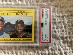 1991 Fleer #710 Barry Bonds / Ken Griffey Jr. PSA 10 Gem Mint *Perfect* - Image 5