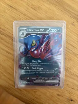 Pokemon TCG Toxicroak EX Scarlet & Violet Base Set 131/198 Holo Double Rare - Image 2