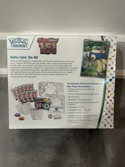 Pokemon TCG Scarlet & Violet 151 Elite Trainer Box ETB New Factory Sealed - Image 3