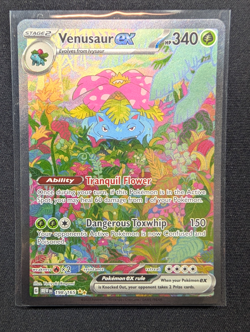 Pokemon TCG Venusaur ex 198/165 SV 151 Special Illustration Rare Holo NM - Image 1