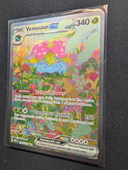 Pokemon TCG Venusaur ex 198/165 SV 151 Special Illustration Rare Holo NM - Image 3