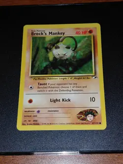 Used Pokemon TCG Gym Heroes Gym Challenge Brock Lot of 10 MP Vintage - Image 2