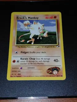 Used Pokemon TCG Gym Heroes Gym Challenge Brock Lot of 10 MP Vintage - Image 4