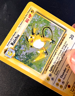 Raichu - 14/102 - Pokemon Base Set Unlimited Holo Rare Card WOTC MP/HP Card - Image 3