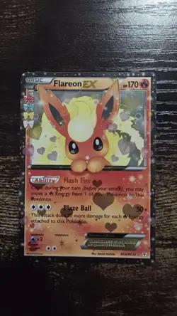 Pokemon TCG Flareon EX RC6/RC32 Radiant Collection Ultra Rare - Image 1